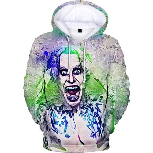 New Fashion Haha Joker 3D Hoodie Men/Women Funny Hip Hop Personality Streetwear 3D Print Haha Joker Mens Sweatshirts Pullovers