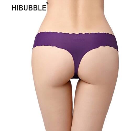 HIBUBBLE Seamless G String Sexy Underwear Women High Quality Underwear Women Plus Size Thong Tangas Solid Panties Majtki Damskie