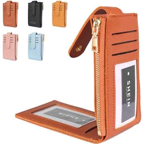 Womens PU Leather Handbag New Large Capacity Compact One Bag Ultra Thin Card Holder Unisex Multifunctional Long Zipper Wallet