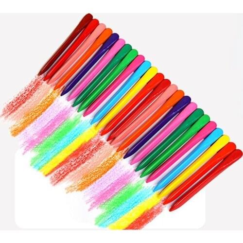 36pcs Color Triangle Crayons Birthday Gift Party Favors Children Students Easy To Color Without Fading Art Painting Stick