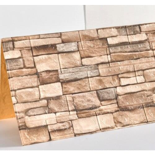 3D Retro Simulated Brick Wall Decor Home Improvement Living Room Bedroom Restaurant Wall Coving Wall Stickers Wallpapers