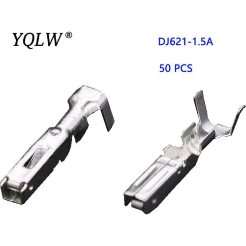 100 PCS 1.5 series car terminals connector copper socket terminal tin plug DJ621-1.5A