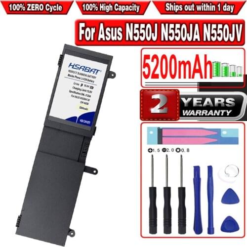 5200mAh C41-N550 Laptop Battery for Asus N550 N550J N550JA N550JV N550JK N550X47JV Q550L Q550LF G550 G550J G550JK ROG G550