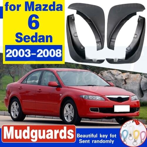 Set Molded Mud Flaps For Mazda 6 Sedan 2003-2008 GG Mudflaps Splash Guards Mud Flap Mudguards Fender 2002 2004 2005 2006 2007