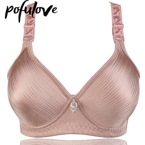 Plus Size Bra for Women Push Up Bras Wireless Underwear Seamless Bralette Solid Sexy Silk Female Cotton Brassiere Breathable