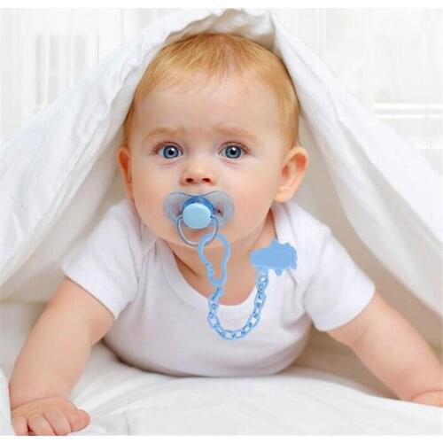 Pacifier Nipple Chain Baby Infant Toddler Dummy Pacifier Clip Spring Soother Nipple Clip Chain Holder Strap pacifier chain