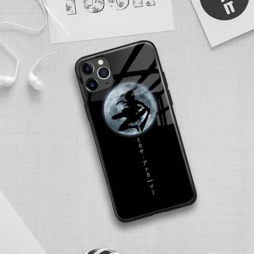 Mikasa Ackerman Attack on Titan Anime Soft Silicon Glass Phone Case for IPhone SE 6s 7 8 Plus X Xr Xs 11 12 Mini Pro Max Samsung
