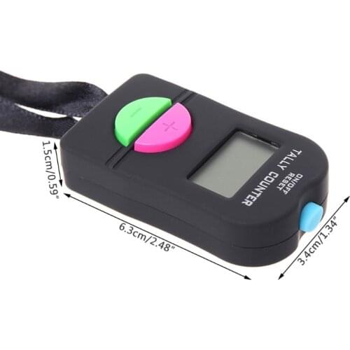 Digital Hand Tally Counter Electronic Manual Clicker Golf Gym Hand Held Counter Q1QC
