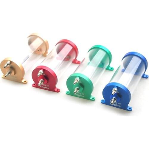 CRRCPRO CNC 125ml Ultimate Air Trap Tank Highly Bright Air Bubbleproof for Pump Gasoline Engine Turbojets Airplane