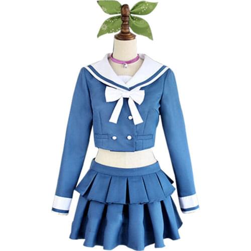 Anime Danganronpa V3 Killing Harmony Tenko Chabashira Cosplay Costume Women School Uniform Outfit Dress Full Set