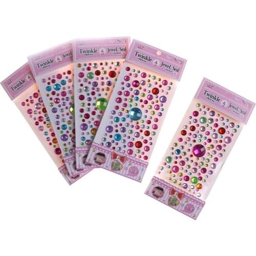 Crystals Rhinestones Decor Decal Styling Accessories Mobile Art Diamond Self Adhesive Sticker PVC Decorative Stickers