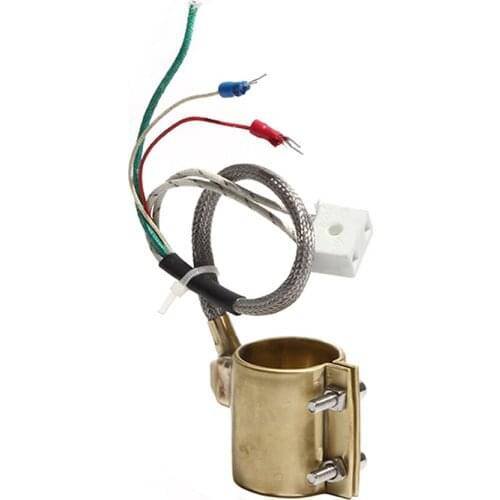 65mm Inner Diameter 50~70mm Height Brass Band Heater 110V/220V/380V 450W/550W/650W Fully Enclosed Electric Heating Ring