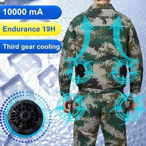 Summer Sport Fan Air Condition Cool Man Woman Travel Ultralight Brand Outdoor Vest Clothes Jacket Sun Windbreaker Fishing Worker