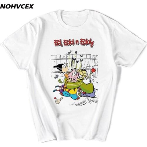 Men Casual Cotton Short Sleeve Ed Edd N Eddy T-Shirt