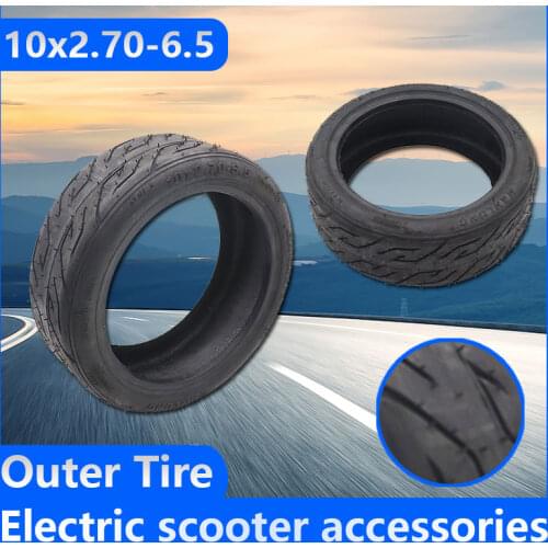 10x2.70-6.5 Tire 70/65-6.5 Tubeless Tire 10 Inch Thickening Tyre for Xiaomi Ninebot Electric Scooter Balanced Scooter Car Parts