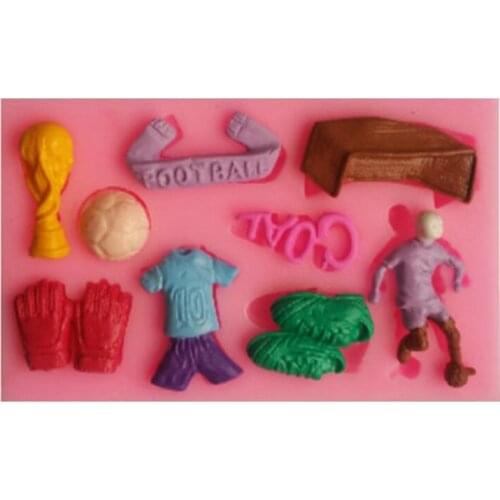 Come On World Cup Silicone Fondant Cupcake Decorating Chocolate Candy Sugar Mold Gift