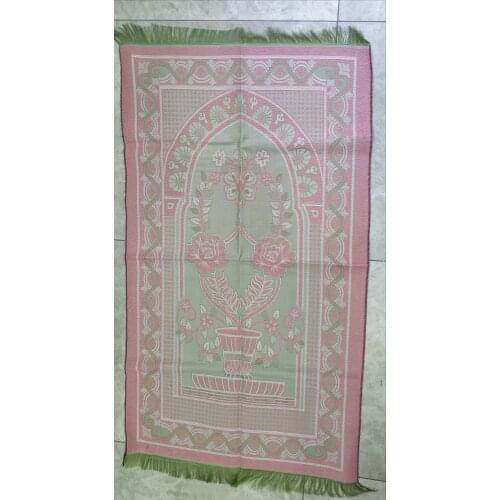 Modern Carpet , Fashion , Soft Comfortable Cotton Islamic Prayer Rug Sejadah Carpet Janamaz LUX Floor Mats , Blanket 110CM*65CM