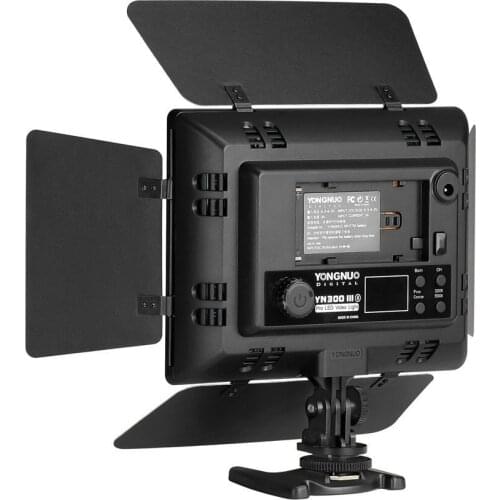 2pcs Yongnuo YN300 III Pro LED Video Light 5500K for DV Camcorder for Canon Nikon Pentax Olympus Samsung Panasonic DSLR Camera