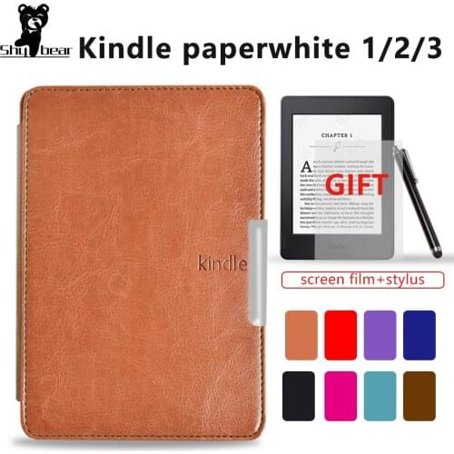Slim Smart Cover Case for Kindle Paperwhite 3 2 1, Folio PU Leather Paperwhite 2015 Magnetic Funda Capa