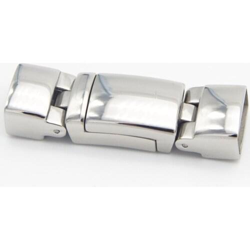 20pcs/lot hole: 11.5*5.2mm Flat magnet buckle silver-color Leather clasps Jewelry Findings DIY cord /bracelet clasps connectors