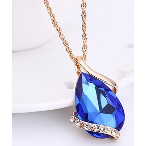 Women\s Fashion Rhinestone Choker Chain Necklace Drop Earrings Jewelry Set