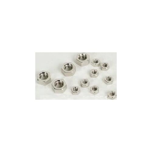 10PCS Steel Metric M8*1.25mm Pitch Left Hand Thread Hex Nut M8x1.25mm