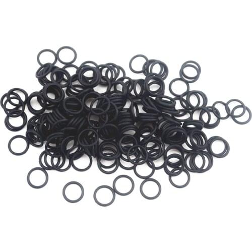 100Pcs Black "O" Type Sealing Rubber Ring Gaskets 25/27/28/33/35/40/50/55 *1 MM
