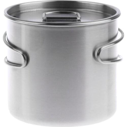 500ml Stainless Steel Outdoor Camping Cup Pot Bowl Backpacking Travel Cup