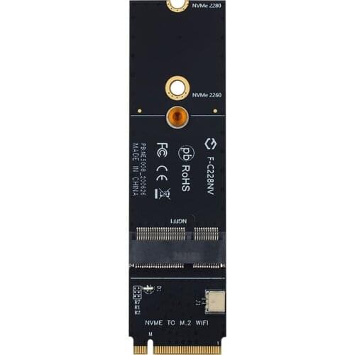 Wifi Adapter Wireless M.2 A+E Key Slot To M.2 M Key Bluetooth Wifi Card NVMe PCI express SSD For Intel AX200 9260 bcm94352Z Card