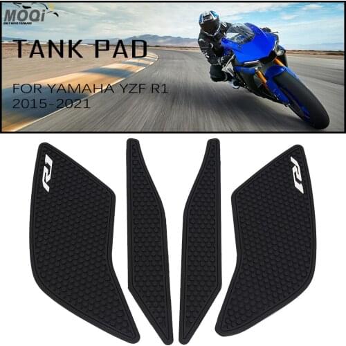 Side Fuel Tank Pad Protector Stickers Decal Gas Knee Grip Traction Pad Tankpads For Yamaha YZF R1 R1M YZFR1 YZF-R1 2015 - 2021