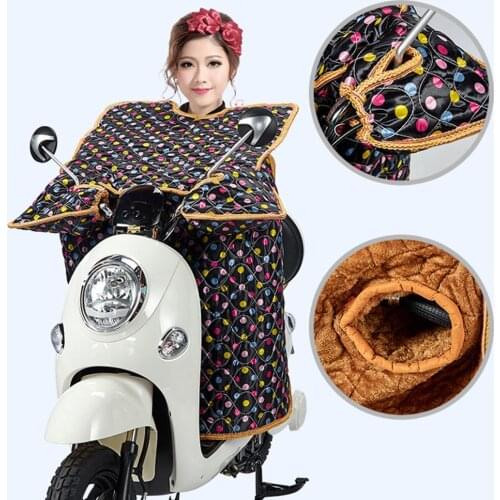 Electric Scooter Windshield Velvet Thick Waterproof Motorcycle Cover Warm Knee Pads Leg Cover Universal For Scooter Accessories