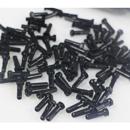 SPEEDSAFE BN14H Hex black brass nipples gauge 14 strong MTB DH FR AM mountain bike 12mm 14mm 16mm FOR 14G Pillar CN spoke