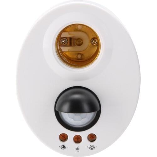 E27 Infrared Motion Sensor Holder Switches Adjustable Delay LED Light Lamp Holder Switch For Lighting Tools