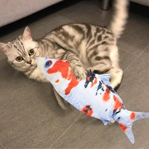 Cat Electronic Toy 3D Fish Electric Simulation Cat Fish Pet Interactive Sound Toys For Cats Pet Playing Toy Cat Supplies