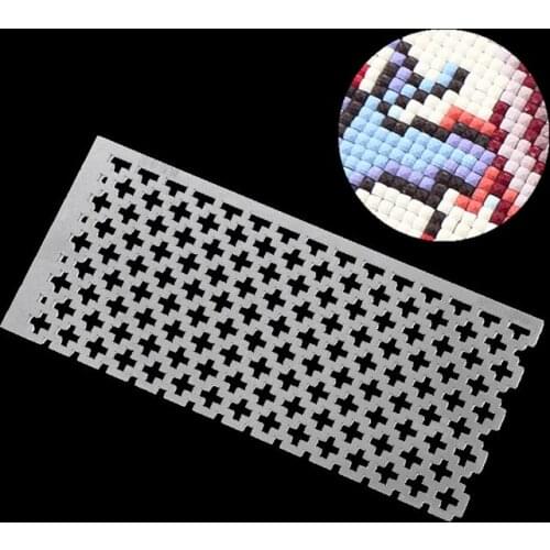 Hot DIY Diamond Painting Cross Stitch Tools Drawing Ruler Square Drill Diamond Embroidery Accessory Stainless Steel