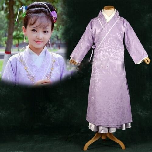 Chinese Yue Opera Costume Hanfu for Chinese Masterwork Dream of Red Mansion Kids Version TV Play Costume Stage Performance Hanfu