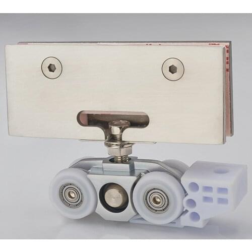 Clean pulley shower room bathroom Glass door hanger Moving door 4 wheel pulley