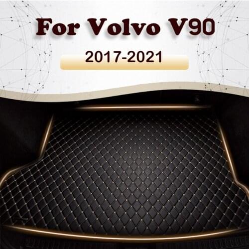 Car trunk mat for Volvo V90 2017 2018 2019 cargo liner carpet interior accessories cover