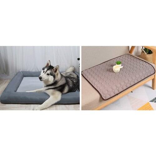 Dog Mat Cooling Summer Pad Mat For Dogs Cat Blanket Sofa Breathable Pet Dog Bed Washable Dogs Car Seat Cover Summer Pad Mat