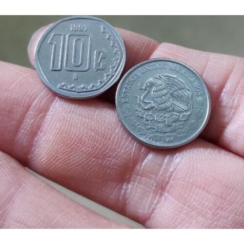 17mm Mexico 10 Cents America Coins Old Original Infrequent Coin Commemorative Edition 100% Real