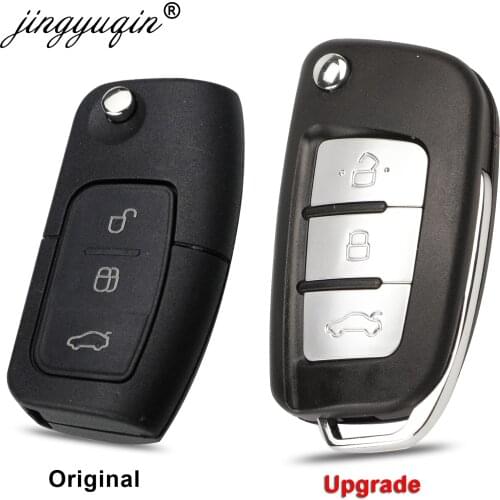 3 Button Modified Flip Folding Remote Key Shell for Ford Focus Fiesta C-Max S-Max Ka Mondeo Galaxy Fob Case HU101 FO21 Blade