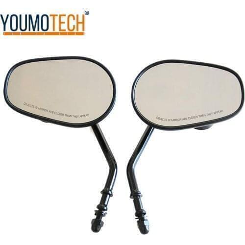 Motorcycle Rearview Mirror For Softail Springer Heritage Classic FLSTC Dyna Super Wide Glide FXDWG/Low Rider Road Glide