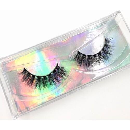 False eyelashes 6pairs/lot free plastic box hot sale regular 3d mink eye lashes