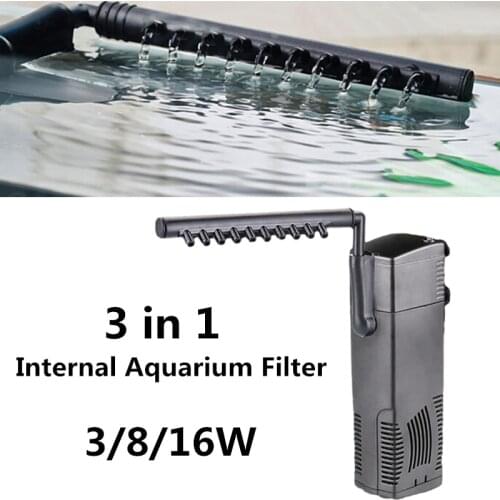 Sunsun Submersible Aquarium Filter 3 in 1 Internal Water Pump with Rain Spray for Fish Turtle Tank Acuario Sunsun Sponge Filter