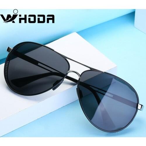 Unisex Pilot Polarized Photochromic Night Vision Sunglasses , Large Mens and Womens Changing Color Goggles Sun Glasses S635