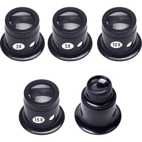 Portable Monoculars Magnifier Magnifying Glass Watchmakers Loupe Lens Jeweler