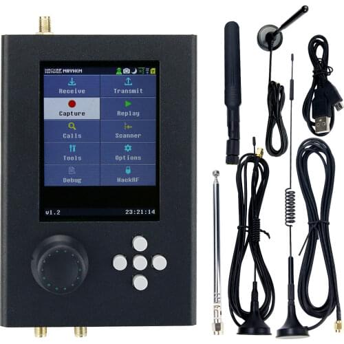 3.2 inch Touch Portapack H2 HackRF One RTL SDR Platform Software Defined Radio Develop ment Board with Battery Antenna