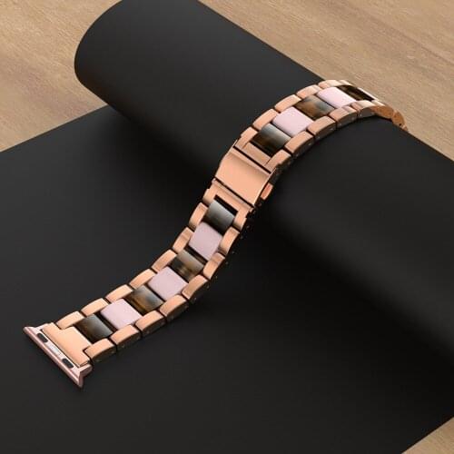 Luxury Stainless Steel Metal Strap for Apple Watch Band 38mm 42mm Link Bracelet Strap for iwatch Series 5 4 3 2 1