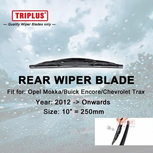 Rear Wiper Blade for Opel Mokka / Buick Encore / Chevrolet Trax (2012-Onwards) 1pc 10" 250mm, Back Window Windscreen Wipers