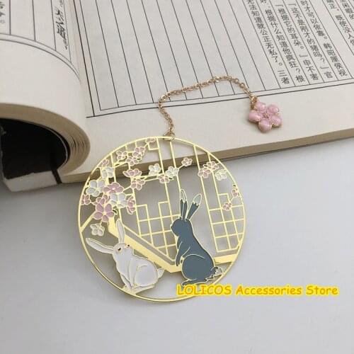 Grandmaster of Demonic Cultivation MDZS The Untamed Metal Bookmarks Chinese style Antiquity Classic Tassels Bookmarks Gifts